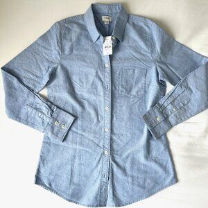 J.Crew Women’s Classic Oxford Shirt – Light Blue – Size XS – NEW WITH TAGS
